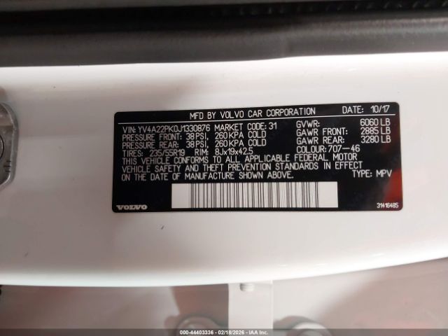 2018 VOLVO XC90 T5 PREMIUM